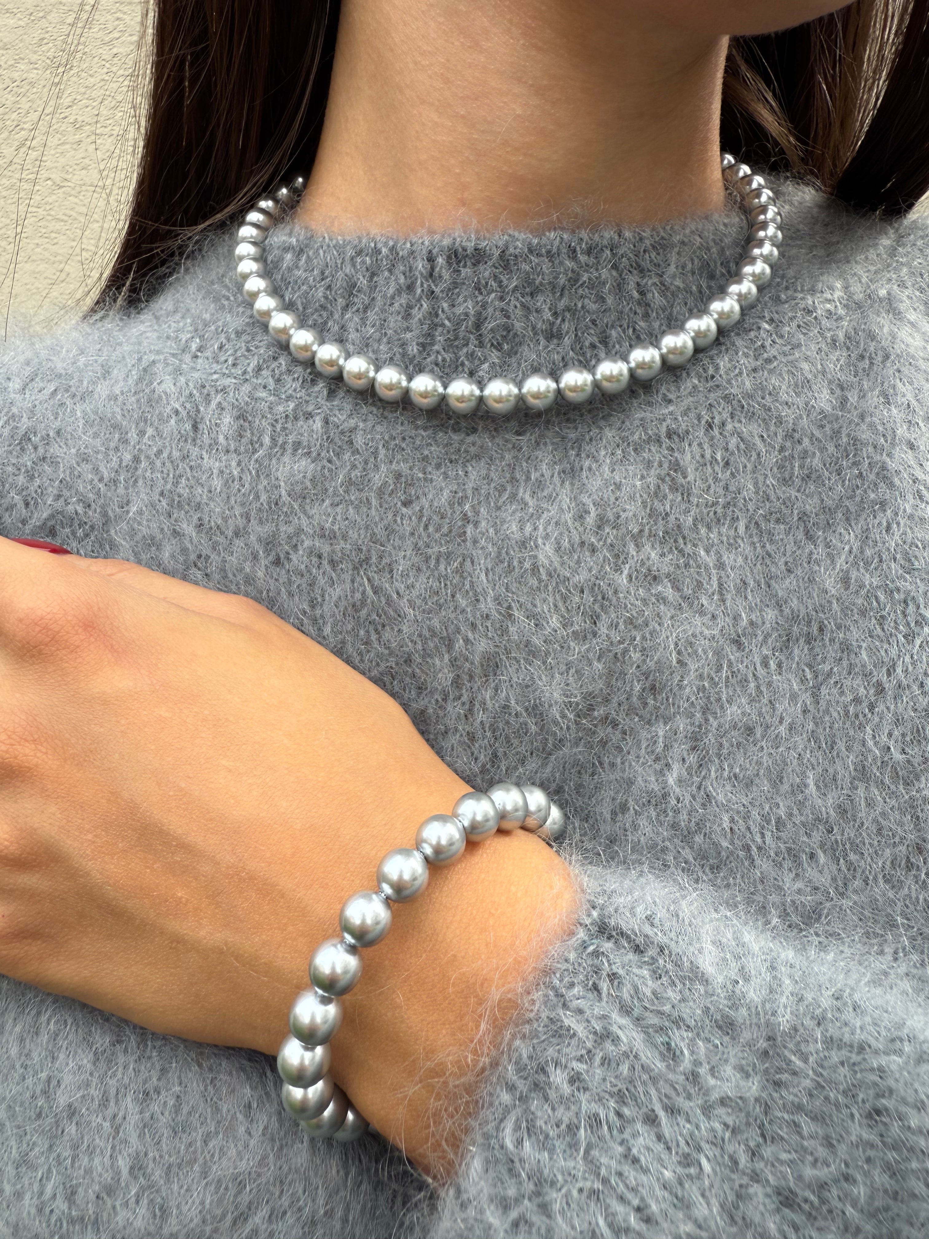 Collana Candy Grigio elegante e luminosa